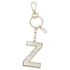 ING市集 ing 奢華高品質字母週邊商品鑰匙圈 Z, 1個, 混合顏色