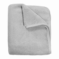 MORINO 摩力諾 超吸水舒柔蓬鬆加長浴巾 MO883, 質感灰, 1條