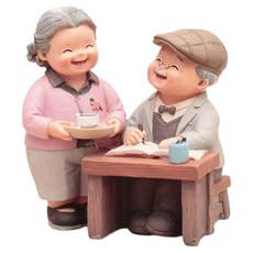 關係好的老夫婦公仔室內擺飾 A型, 混合顏色