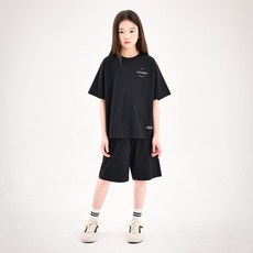 Jelistudio 兒童透氣簡約舒適短袖上下裝套裝