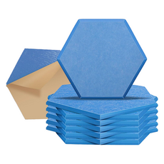 Nalli Sisters 黏貼式DIY隔音吸音材 30cm x 26cm x 9mm, 藍色, 12個