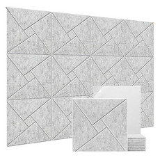 Nalli Sisters 自黏式吸音隔音材料 30cm x 30cm x 9mm, 灰色, 12個