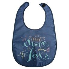 뉴실버 어르신 환자 성인 식사 방수 커버 세면 턱받이 60 x 40 cm, 네이비, 1개