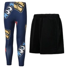 Uravi 兒童防曬泳衣水上緊身褲泳裝短褲套裝