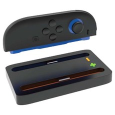 HOHOO 任天堂 Switch 2 Joy-Con 充電座 Flexdue 支架 固定架, 黑色, 1個, 單一商品