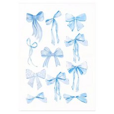 Paradaiso PDS家居裝飾 浪漫緞帶插畫壁畫室內裝飾帆布海報 D款