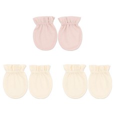 MeRebe 新生兒棉質網眼防抓手套3件組