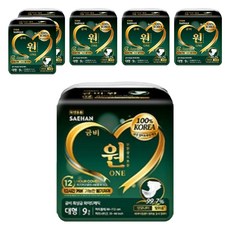 Geumbi 男女通用 One Wide Magic 墊型成人紙尿褲 GSH328, 54枚入, 6包