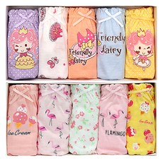 女童 Angel 三角內褲 5件組 + Very Berry 5件組