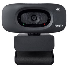 PENGCA 4K 800萬 30fps 實用最佳化 1200萬高解析度拍攝串流網路攝影機 PCWEB1200, 黑色