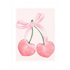 Paradaiso PDS家居裝飾 浪漫緞帶插畫牆壁藝術室內帆布海報 A型