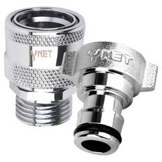 YNET 6孔黃銅外螺紋連接器 + 主快拆接頭套組, 單一顏色