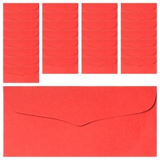 투영디자인 색지 용돈봉투, 레드, 50개