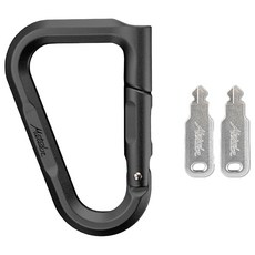 Matador 鬥牛士 BetaLock 萬用登山D扣鎖, 霧黑色, 9.3 x 6.3 x 1.1cm, D型登山扣, 1個