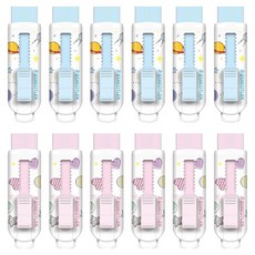 STAEDTLER 施德樓 525 Star Heart 滑動橡皮擦 2款 x 6入 組, 藍色, 粉紅色, 1套