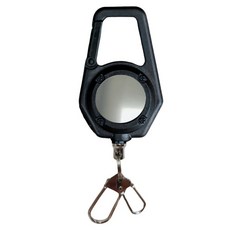 HIT PACE 高強度鏡面魔鬼氈別針式捲線器 S25, 1個, 黑色