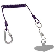 HIT PACE 標籤夾彈簧繩 1.2m, 黑色, 1個