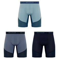 Mrjunior 超級網眼Aerocool長版學生四角內褲3件組