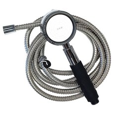 콤마드림 절수형 샤워기 헤드 + 3M 호스 세트, 1세트, 실버블랙