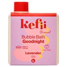 kefii 幼兒用泡泡浴粉型入浴劑晚安薰衣草香, 220g, 1個
