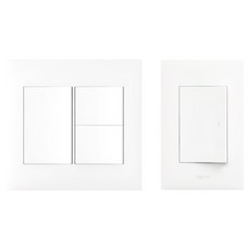 Legrand 羅格朗 Apela 白色 Simple 2聯用3開關 + 1開關 套組, 1套