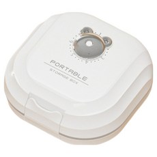 Rijichimbo簡約按星期分裝藥盒 7格 白色 8*8*4cm, 1個