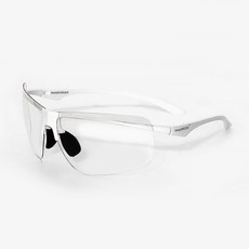 維斯羅曼 超輕量透明變色運動護目鏡太陽眼鏡 12g, 白色, 1個