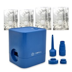 3WELL 魔速方塊抽充氣機套組，含主機及多尺寸壓縮袋，輕鬆收納節省空間, 1組, 主機66 x 57.5 x 68mm + 壓縮袋 大(70 x 50cm) 2個 + 中(60 x 40cm) 2個, 1入