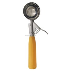 不鏽鋼冰淇淋勺 20號 內徑 53mm, 黃色, 1個