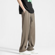 Goodif 男士休閒時尚風格輕量寬版西裝褲