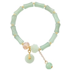 Homecell 祈福好運手鍊 K3628 玉石 方形 18cm, 1個