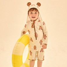 Care Bears 兒童用 Care Bears 泳衣 防曬泳衣 + 遮陽帽 套組
