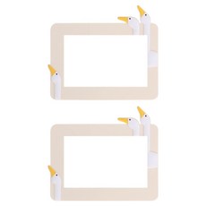 Allode 夢幻莊園開關貼紙 2入, NO.01 米色鵝 小款