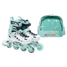 LANDWAY 兒童動感直排輪 + 收納袋組合, 薄荷綠, 1套