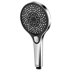 Smogle 3段可調式高壓廣角蓮蓬頭, 銀色, 1個