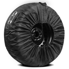 어반카 타이어 보호 커버 보관백 일반용 L, 블랙, 1개
