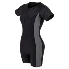 koogi adventure 女用拉鍊短袖連身三分室內泳衣 KS-S8543