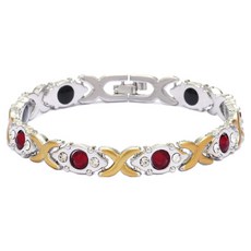 Homesell 磁力手環 銀金紅 20cm, 1個