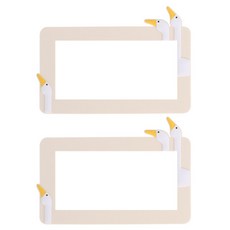 Allode 夢幻莊園開關貼紙 2入, NO.02 米色鵝 中款