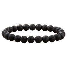 Homesell 紫水晶玉石手鍊 火山石 18cm, 1個