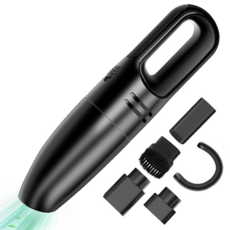AHOYE 大吸力圓筒有線車用吸塵器/手持吸塵器/小吸塵器 120W, 單一商品, 黑色