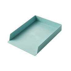 可隨意疊加多用文書收納盒 A4(32.5 x 24 x 5cm), 1層, 綠色