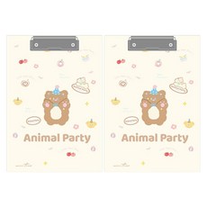 Gold Pang 可愛角色 A4 文件書寫板夾, 2個, 生日快樂