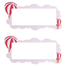 Allode 夢幻莊園開關貼紙 2入, NO.11 粉色熱氣球 大款