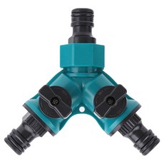 길그리 3구 Y자 밸브형 호스 분배기, 그린, 1개