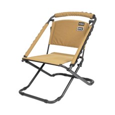 ANGLE 2OPTIONS 高低調節椅 黑色/沙色 鋁製折疊露營椅 輕巧便攜, 1個