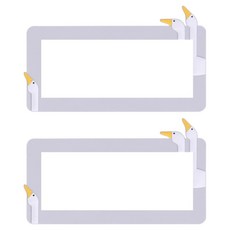 Allode 夢幻莊園開關貼紙 2入, NO.08 灰色鵝 大款