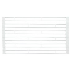 FIL 水槽側邊多功能捲式瀝水墊, 1個, 白色