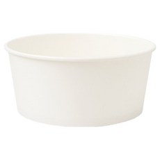 有益生活 圓形無印刷紙碗 380ml, 1個, 100入