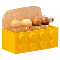 PDS家居裝飾 樂高籃子磁鐵 02, 黃色